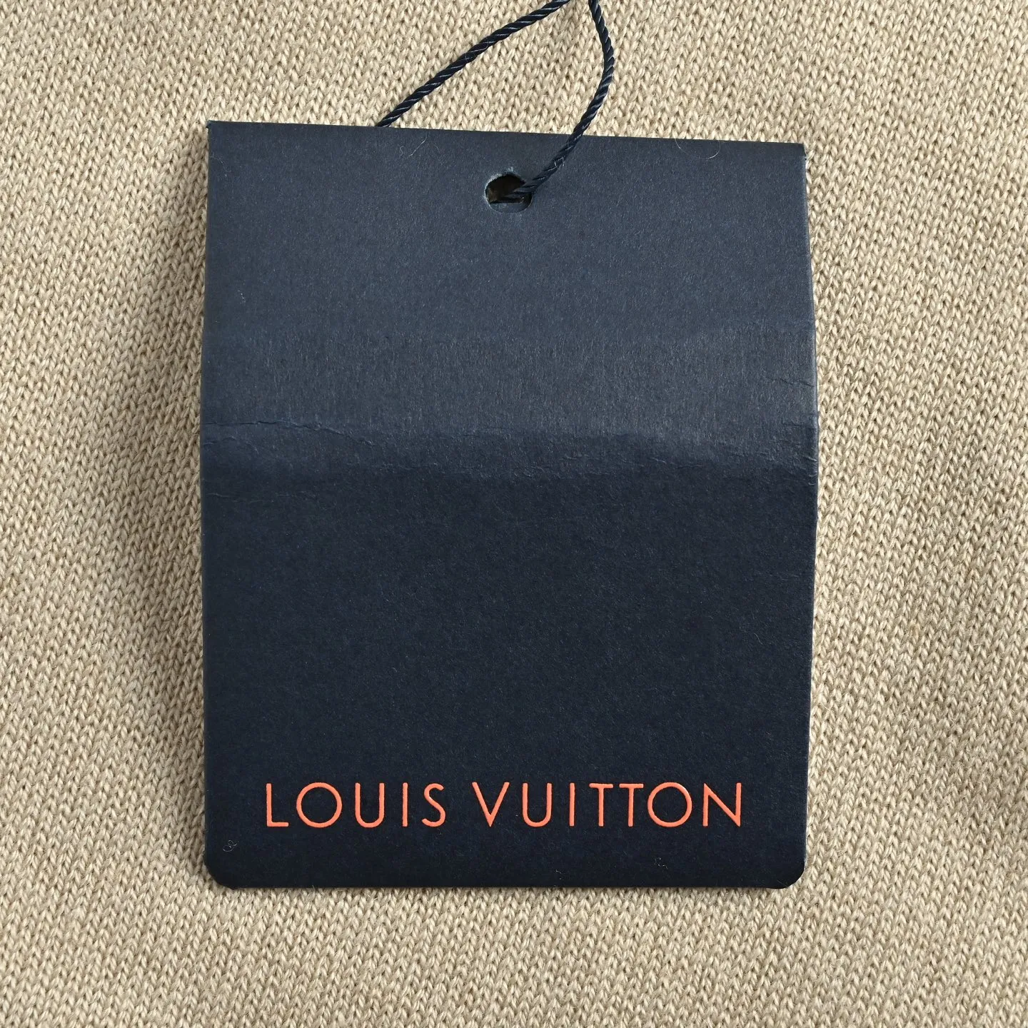Louis Vuitton/Louis Vuitton embroidered leather label knitted sweater